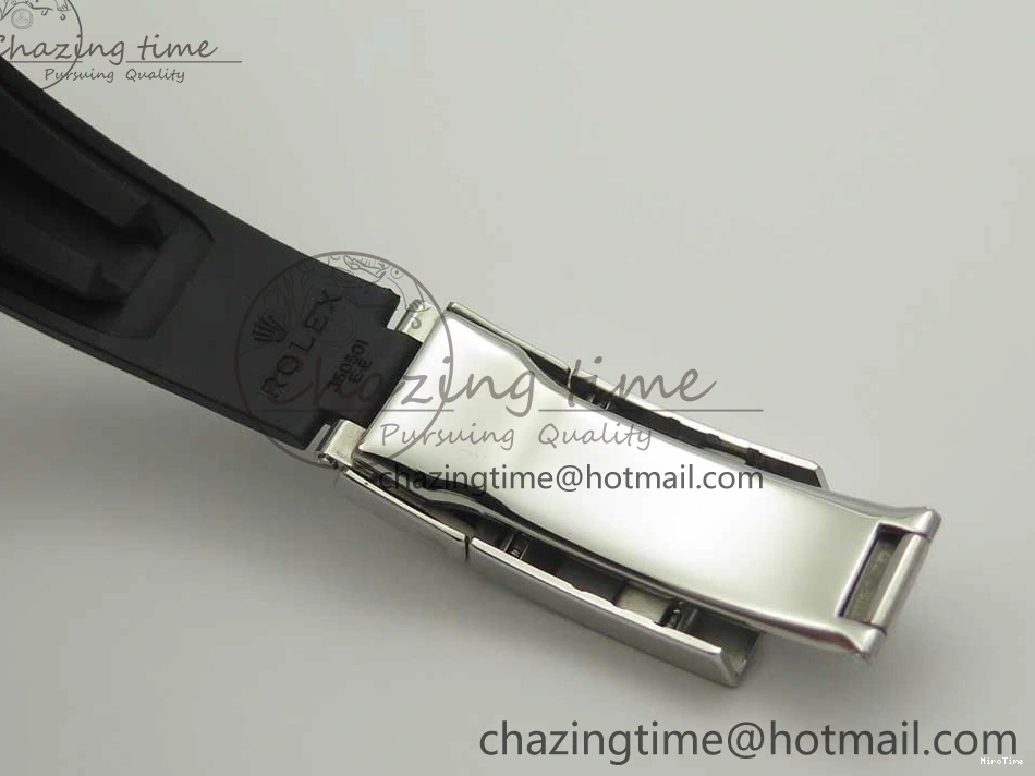 MiroTime 0217 Daytona 116519 Noob 1:1 Best Edition 904L SS Case Gray Black Dial on Black Rubber Strap SA4130 (Free Extra Strap) Durable 3336